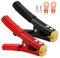 VooGenzek 2 Pezzi 1000A Cip a Coccodrillo, Pinze per Cavi Batteria, Morsetti a Coccodrillo in Rame, Morsetti a Coccodrillo Isolati, per Cavi Batteria Auto (152 mm, Rosso + Nero)