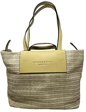 Gattinoni Borsa A Spalla Beach Large Shopping Straw Beach BENA68188WZU Beige