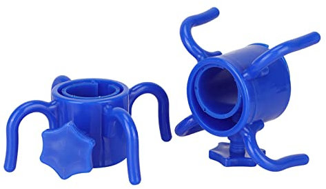 HERCHR Colgador De Ganchos para Sombrilla De Playa, 2 Piezas Gancho Colgante De Sombrilla De Playa 4 Puntas Soporte Colgante De Sombrilla De Playa para Viajes De Campamento En La Playa Toalla(Azul)