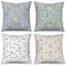 ASDCXZ Kinder Kissenbezug 40x40 cm 4er Set, Niedlich Blume Regenbogen Wolke Blau Grün Sofa Dekokissen Kissenbezüge Kissenhülle Waschbar Polyester Flachs Textil Outdoor Kopfkissenbezug Kissen Bezug