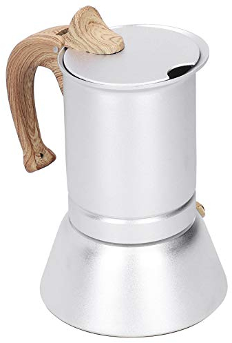 KOSDFOGE Cafetera Espresso para Estufa, Cafetera de Acero Inoxidable de 150 Ml, Olla Moka para Uso en Cocina de Inducción, Cafetera Italiana.