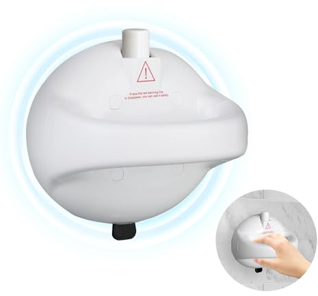 Barras de agarre de succión mejoradas para duchas y bañeras con ventosa al vacío activada por bomba y diseño de advertencia, mango de ducha sin herramientas, agarre de seguridad para personas mayores