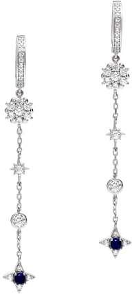 Emporio Armani Damen-Ohrringe aus Edelstahl oder Halbedelmetall mit Bügel-, Haken- oder Pfostenverschluss, Silberner Kelch