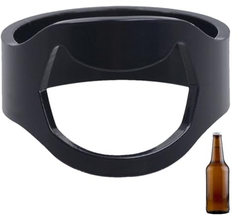 Bierflaschenöffner-Ring – Schmuckring-Flaschenöffner | Bier-Bar-Werkzeug, Ring-Dosenöffner, Küchenhelfer aus Edelstahl, Bieröffner-Ring, Ring-Flaschenöffner
