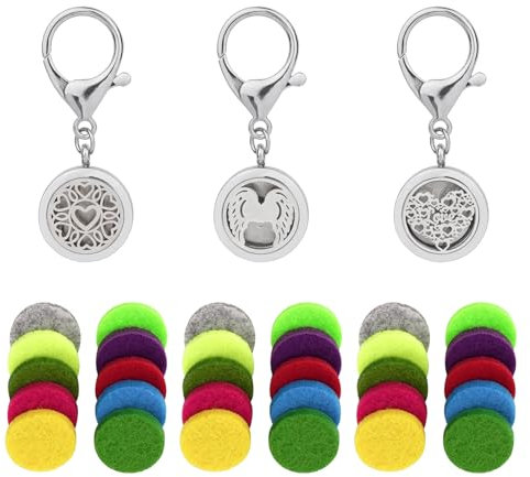 SHIDOW Diffusor für ätherische Öle, Aromatherapie-Schlüsselanhänger, Diffusor für Frauen, Duftdiffusor, Valentinstagsgeschenke (3 Set)