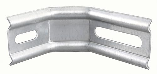 Alberts 832421 Verstellwinkel | zweimal 45°-Winkel, geprägt, mit Langloch | sendzimirverzinkt | 50 x 30 x 120 mm | 36er Set