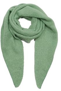 Faera XXL Dreieckstuch Bouclé elastisch weiches Cozy Material, Farben:Hellgrün, Größe:One Size