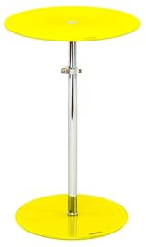 Beistelltisch >7/165-34< Der Blumenständer präsentiert sich in auffälligem Neon Gelb und verleiht jedem Raum einen Hauch von Lebendigkeit. Sein Durchmesser von 40 cm bietet ausreichend Platz