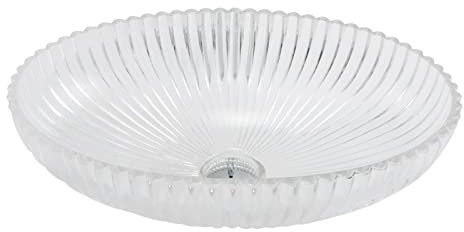 CAFIEDR Lavabo de Salle de Bain Lavabo de Salle de Bain en Verre Cristal de Forme Ovale Transparent