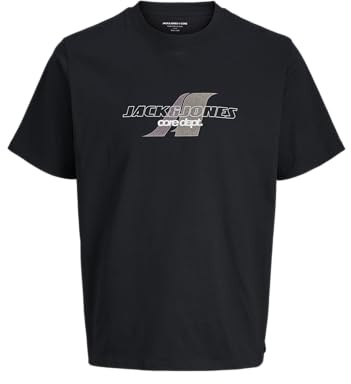 JACK & JONES Jcotier Front Print Tee Ss Crew Neck