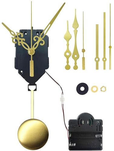 CHIZISX Bastelfertige Quarz Pendeluhr Sets Mit Musikglocken Und Zeigern Für Uhren