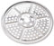Cozylkx 304 Stainless Steel Canner Rack, 42cm Round Canning Racks for Pressure, Insert Stock Pot Steamer Tray Pressure Cooker Cookware