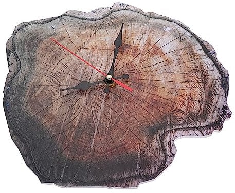 Wall Clock Reloj de Pared con Anillo Anual, Reloj con Anillo Anual, Reloj de Pared Colgante, Tocadiscos, Tablero de Soporte, café Clock