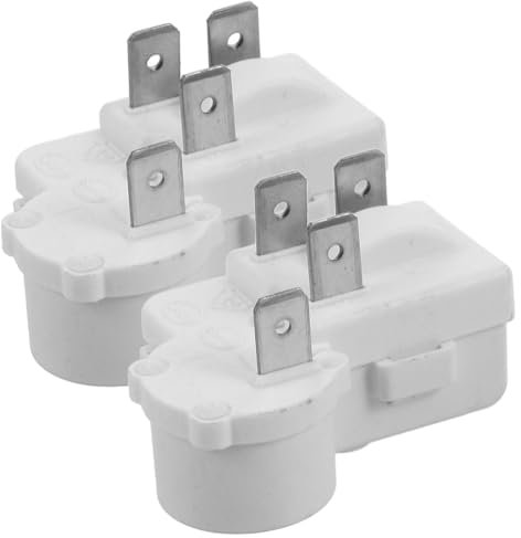 Housoutil Fridge Relay Switch Pin Compressor Relay Protection Device Overload Protector for Refrigerator Accessories