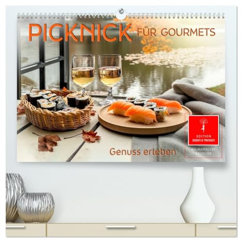 Picknick für Gourmets - Genuss erleben (hochwertiger Premium Wandkalender 2026 DIN A2 quer), Kunstdruck in Hochglanz: Im Freien mit allen Sinnen genießen. (CALVENDO Lifestyle)