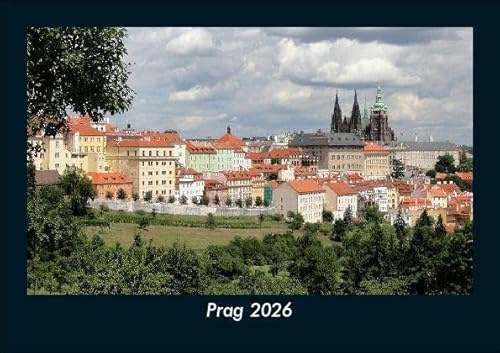 Prag 2026 Fotokalender DIN A5: Monatskalender mit Bild-Motiven aus Orten und Städten, Ländern und Kontinenten