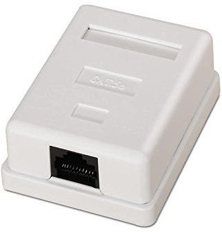 CABLEPELADO Caja de Superficie de 1 RJ45 Cat 6 FTP Blanco