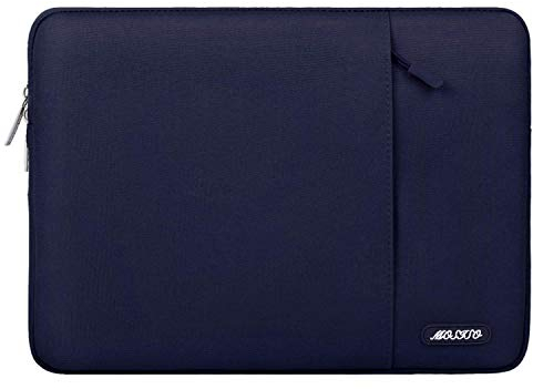 MOSISO Laptop Sleeve Hülle Kompatibel mit MacBook Air 13 Zoll M3 A3113 M2 A2681 M1 A2337 A2179 A1932/Pro 13 M2 M1 A2338 A2251 A2289 A2159 A1989,Polyester Vertikale Stil Laptoptasche, Navy Blau