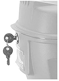 M-Wave Serrure de Rechange pour topcase de vélo Mixte Adulte, Argent