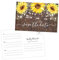 Your Main Event Prints 50 Sunflower Save The Date Karten für Hochzeit, Verlobung, Jahrestag, Babyparty, Geburtstagsfeier, Holz Save The Dates Postkarte Einladungen