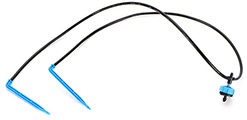 bzcemind Garten 3/5mm 2/4/8l/h Gerade Ellenbogen-Pfeil-Tropfen-Bewässerungssystem 2/4-Wege-Bewässerung Fester Strömung Emitter Dripper Sprinkler,C-2PCS