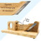 KDO MAGIC - Guillotine Saucisson personnalisé - Trancheuse gravée avec votre texte - Guillotine apéro Personnalisable - Cadeau Papa, Homme, Noël - Idée cadeau fête des pères (Modèle Texte)