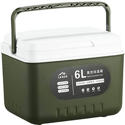 vincente Nevera de hielo QT compacta de 5,4 pulgadas, de alto rendimiento, caja de hielo con gran capacidad para viajes, playa, camping, pesca, flotante