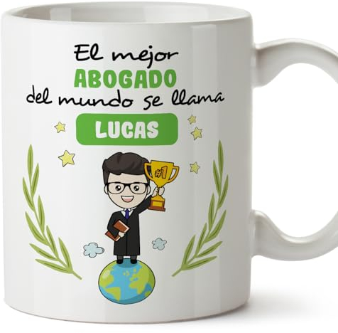 MUGFFINS Tazas Personalizadas para ABOGADO hombre - En Español - Eres Mejor del Mundo - 11 oz / 330 ml - Regalo Personalizable original y divertido
