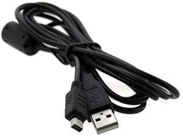 fittings4you CB-USB5 CB-USB6 UC9351 Câble de données USB haute vitesse 12 broches compatible avec Olympus