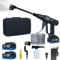 Idropulitrice a Batteria 1450PSI/100 Bar, 2 Batterie 4000mAh, 6-in-1 Ugello Portatile Senza Cavo Idropulitrice per Auto/Pavimenti/Recinzioni/Marciapiedi