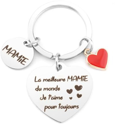 Kzikbxh Porte Clef Mamie,Cadeau Mamie,Cadeau Fete Des Grand Mere,Cadeau Grand Mere,Fête Des Grands Mères,Idee Cadeau Mamie,Cadeau Fête Des Mamies,Cadeau Mamie Original Personnalisé,Cadeau Noël Mamie