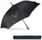 CHRISTELLA Lujoso paraguas resistente al viento, apertura automática, mango en J de madera, protección UV y lluvia, compacto y portátil, perfecto para golf, pesca, caza, unisex, 8 varillas, azul
