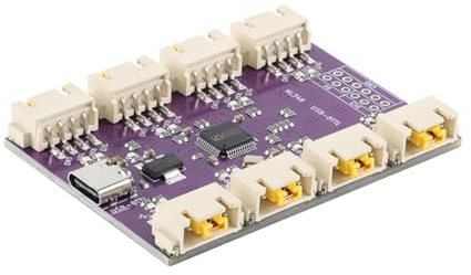 Koolenry USB to TTL Serial Module USB to 8 Ways TTL Module USB Type-C Interface 6Mbps High-Speed