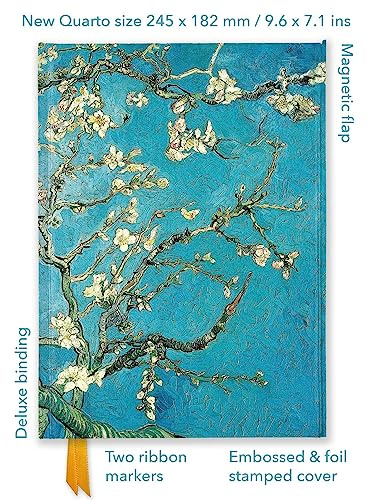 Vincent van Gogh: Almond Blossom (Foiled Quarto Journal) (Flame Tree Quarto Notebook)