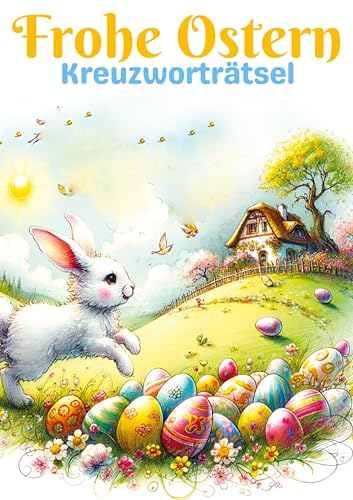 Frohe Ostern - Kreuzworträtsel | Ostergeschenk: Großdruck Kreuzworträtsel Buch für Senioren, Kinder, Erwachsene, Mama, Papa, Opa, Oma, Mann, Frau, ... | Perfektes Geschenk zu Ostern