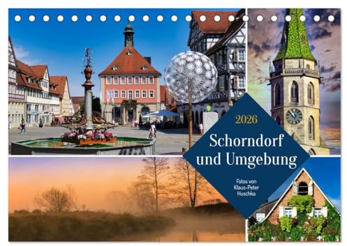 Schorndorf und Umgebung (Tischkalender 2026 DIN A5 quer), CALVENDO Monatskalender: Ein buntes Portrait der Daimler-Stadt und ihrer Umgebung (CALVENDO Orte)