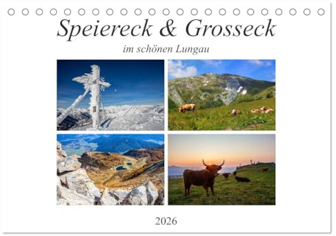 Speiereck & Grosseck (Tischkalender 2026 DIN A5 quer), CALVENDO Monatskalender: Impressionen von den zwei Skibergen im Lungau (CALVENDO Orte)