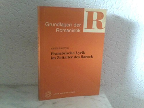 Französische Lyrik im Zeitalter des Barock (Grundlagen der Romanistik)