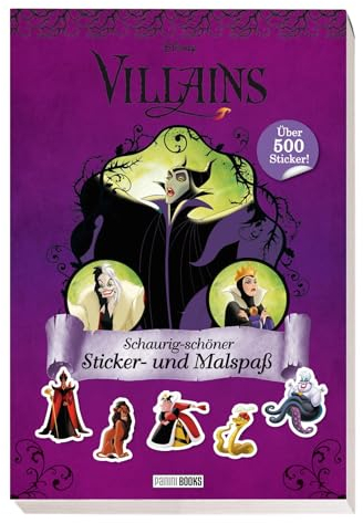 Disney Villains: Schaurig-schöner Sticker- und Malspaß: über 500 Sticker!