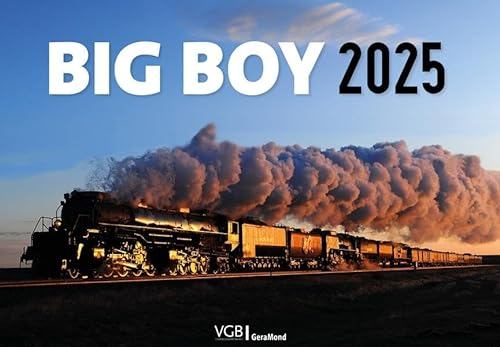 Eisenbahn-Kalender – Big Boy 2025: Lassen Sie sich von der gigantischen Lokomotive in 12 spektakulären Motiven durch das ganze Jahr begleiten. Großformat Wandkalender 49x34cm