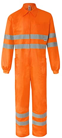 VELILLA 150; Overall mit hoher Sichtbarkeit; Farbe Neonorange; Größe L