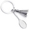 Sportigo ® Badminton Schlüsselanhänger/Federball/Badmintonschläger mit Ball/Halle Sport Geschenk Geschenkidee