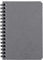 Clairefontaine 785965C Agebag Spiralbuch (9,5 x 14 cm, 50 Blatt, liniert, Doppelspiralbindung, praktisch für unterwegs, robust und belastbar) 1 Stück grau