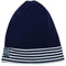 PICKAPOOH Baby/Kinder Beanie/Mütze Luca aus Bio-Baumwollle, Marine/Weiß Gr. 58