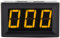 Amperometro digitale Alta precisione 3 cifre Modulo rivelatore di corrente Amp Monitor di misurazione Pannello di misurazione Micro-regolazione DC 0-1A(Yellow)