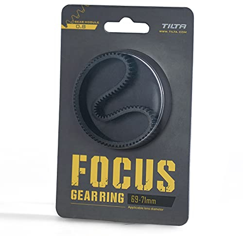 Tilta Seamless Focus Gear Ring für Objektiv 69-71mm 360° Seamless Rotation Silent für Tilta Mini Follow Focus Nucleus Nano DSLR 0.8 Mod Standard Gear Kamera Objektiv Zubehör TA-FGR-6971