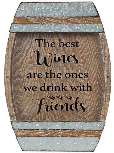 Lily's Home Weinkorken-Halter, Schattenbox für glückliche und hydratisierte Weinliebhaber, Holz und Plexiglas