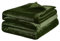 PiccoCasa Kuscheldecke Tagesdecke Fleecedecke mit Rand Microfaser Decke Weiche Warme Leichte Decke 330GSM für Bett Sofa usw. Grün 230x275cm