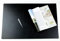 DELMON VARONE - Personalisierbare Schreibtischunterlage XXL aus veganem PU Lederimitat Schwarz, Rutschfeste Schreibunterlage abwischbar, Schreibtisch Unterlage geeignet als Mousepad, groß 65 x 45 cm