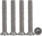 Drenky 10 pièces M5 x 50 Vis à tête fraisée Vis Torx en acier inoxydable 304 Vis à Métaux Entraînement Standard Vis entièrement filetées Pour l'équipement de machine et les meubles à la maison